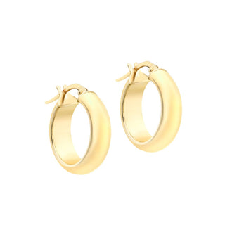 9K Yellow Gold 19mm Hoop Creole Earrings