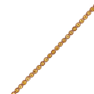 9K Rose Gold Citrine Tennis Bracelet