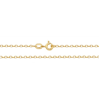 9K Yellow Gold Faceted Belcher Chain 20"