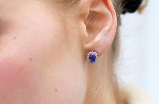 tanzanite earring
