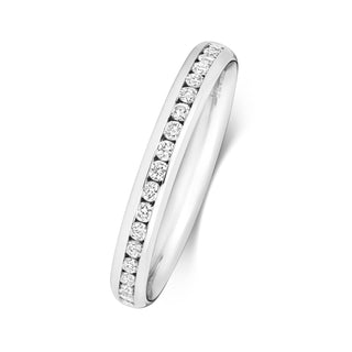 18ct White Gold 0.24ct Diamond Set Eternity Ring