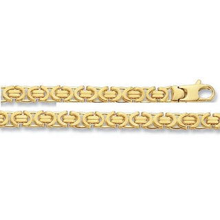9ct Yellow Gold Byzantine Bracelet