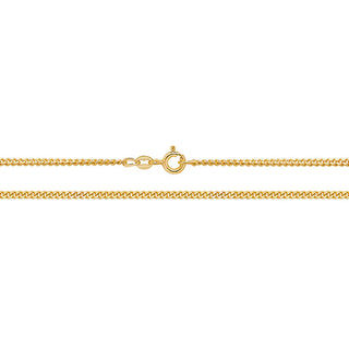 9ct Yellow Gold Close Curb Chain 26"