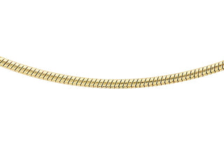 9ct Yellow Gold Snake Chain 16"